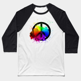 Peace of a Rainbow - Rainbow Baseball T-Shirt